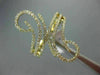 ESTATE LARGE .25CT ROUND DIAMOND 14KT YELLOW GOLD 3D MULTI ROW DOUBLE SWIRL RING