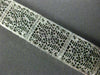 ANTIQUE WIDE & LONG .15CT DIAMOND 14K WHITE GOLD FILIGREE TENNIS BRACELET #26025