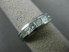 ESTATE 1.45CT PRINCESS DIAMOND 14K WHITE GOLD 3D WEDDING ANNIVERSARY RING #1302