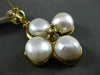 ESTATE LARGE .12CT DIAMOND & AAA SOUTH SEA PEARL 14KT YELLOW GOLD FLOWER PENDANT
