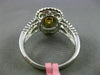 ESTATE LARGE GIA 1.14CT DIAMOND 18KT TWO TONE GOLD HALO FILIGREE ENGAGEMENT RING