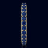 1.43CT AAA SAPPHIRE 14KT YELLOW GOLD CLASSIC SHARED PRONG ETERNITY FUN LOVE RING