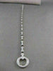 ESTATE 1.00CTW DIAMOND 14KT WHITE GOLD OPEN CIRCLE LINE BRACELET 7" INCH #20996