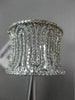 ESTATE WIDE 1.36CT DIAMOND 14KT WHITE GOLD MULTI WAVE CONCAVE FILIGREE FUN RING