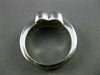 ESTATE WIDE .32CT ROUND DIAMOND 14KT WHITE GOLD X & O DESIGN LOVE RING #17451