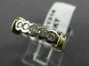 ESTATE .4CT DIAMOND 14K TWO TONE GOLD SEMI BEZEL WEDDING ANNIVERSARY RING #21318
