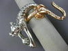 EXTRA LARGE 2.65CT DIAMOND 18KT WHITE & ROSE GOLD ETOILE TIGER THREE FINGER RING
