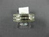 ESTATE WIDE 1.43CT DIAMOND 18KT WHITE GOLD 3D ROUND & BAGUETTE ANNIVERSARY RING
