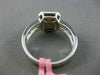 ESTATE GIA .93CT DIAMOND 18KT TWO TONE GOLD 3D HALO CUSHION CUT ENGAGEMENT RING