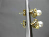 ANTIQUE DIAMOND & AAA SOUTH SEA PEARL 14K YELLOW GOLD 3D HANGING EARRINGS #24402