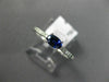 .45CT DIAMOND & AAA OVAL SAPPHIRE 14K WHITE GOLD CLASSIC FRIENDSHIP PROMISE RING