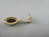 ESTATE 14KT MARQUISE 6.15CTW SMOKEY TOPAZ & DIAMOND WHITE & YELLOW GOLD EARRINGS