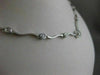ESTATE FANCY 1.44CTW DIAMOND BY THE YARD 14KT WHITE GOLD STATION NECKLACE #2044