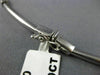 ESTATE 1CT ROUND CUT DIAMOND 14KT WHITE GOLD 3D CIRCULAR LINE NECKLACE #2106