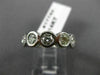 ESTATE WIDE 2.11CT DIAMOND 14K WHITE GOLD BEZEL ETERNITY ANNIVERSARY RING 17744