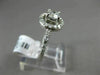ESTATE 1.34CT DIAMOND 14KT WHITE GOLD CLASSIC HALO SEMI ETERNITY ENGAGEMENT RING