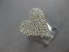ESTATE LARGE 1.0CT DIAMOND 14KT YELLOW GOLD 3D INVISIBLE HEART SHAPE LOVE RING