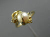 ESTATE .07CT DIAMOND & AAA SOUTH SEA PEARL 14K YELLOW GOLD 3D BIRD NEST FUN RING