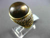 ESTATE MASSIVE 22.27CTW FANCY DIAMOND & AAA SMOKY TOPAZ 18KT YELLOW GOLD RING