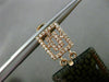 ESTATE .76CT DIAMOND & SMOKY TOPAZ 18KT ROSE GOLD 3D ELONGATED HANGING EARRINGS