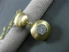 ESTATE LARGE .20CT DIAMOND 14KT TWO TONE GOLD 3D CLUSTER MATTE ITALIAN NECKLACE