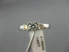 ESTATE .56CT ROUND DIAMOND 14KT WHITE GOLD 3 STONE SQUARE ENGAGEMENT RING #18806