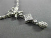 ESTATE 1.12CT DIAMOND 18KT WHITE GOLD 3D BUTTERFLY BY THE YARD FLOATING NECKLACE