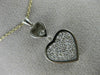 ESTATE .48CT DIAMOND 18K TWO TONE GOLD CLASSIC DOUBLE HEART JOURNEY LOVE PENDANT