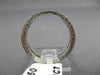 ANTIQUE .58CT DIAMOND 14KT WHITE GOLD MILGRAIN ETERNITY ANNIVERSARY RING #19869