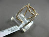 ESTATE WIDE .64CT DIAMOND 18KT ROSE GOLD 3D OPEN LOVE KNOT INFINITY LOVE RING FG