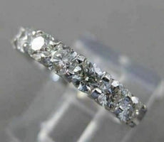 ESTATE 1CTW DIAMOND 18K WHITE GOLD FILIGREE WEDDING ANNIVERSARY RING FVVS #21534