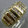 ESTATE WIDE 1.05CT DIAMOND 14K YELLOW GOLD CHANNEL WEDDING ANNIVERSARY RING 5750