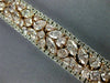 ESTATE LARGE 21.23CT WHITE & PINK DIAMOND 18K WHITE & ROSE GOLD TENNIS BRACELET