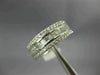 ESTATE WIDE 1.43CT DIAMOND 18KT WHITE GOLD 3D ROUND & BAGUETTE ANNIVERSARY RING