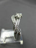 ESTATE 1.0CT DIAMOND 14KT WHITE GOLD 3D INFINITY ENGAGEMENT RING AGL CERTIFIED