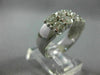 LARGE 2.30CT ROUND DIAMOND 14K WHITE GOLD 3D DOUBLE ROW WEDDING ANNIVERSARY RING