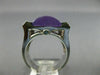 ESTATE EXTRA LARGE 9.22CT DIAMOND & AMETHYST & BLUE TOPAZ 14K WHITE GOLD 3D RING