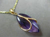 ESTATE 9.80CT DIAMOND & AMETHYST 18KT ROSE GOLD MARQUISE SHAPE FLOATING PENDANT