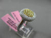 ESTATE WIDE .85CT DIAMOND 18KT WHITE & YELLOW GOLD SQUARE HEXAGON CLUSTER RING