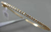 ESTATE .50CT DIAMOND 14KT ROSE GOLD 3D 2mm CLASSIC SHARE PRONG BANGLE BRACELET