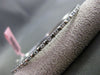 ESTATE .55CT DIAMOND 18KT WHITE GOLD 3D ETOILE CLASSIC 2mm BANGLE BRACELET