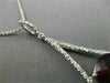 ESTATE LARGE 2.39CT DIAMOND & AAA GARNET 14KT WHITE GOLD 3D TRIANGULAR PENDANT