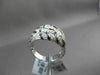 ESTATE WIDE 1.20CT DIAMOND 18KT BLACK & WHITE GOLD 3D FILIGREE COCKTAIL FUN RING