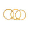 .70CT WHITE & FANCY YELLOW DIAMOND 14KT YELLOW GOLD 3D 3 ROW STACKABLE LINK RING