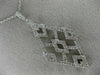 ESTATE LARGE .60CT DIAMOND 18KT WHITE GOLD 3D GEOMETRIC OPEN FILIGREE PENDANT