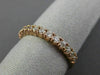 ESTATE .43CT DIAMOND 14KT ROSE GOLD 3D SEMI ETERNITY WEDDING ANNIVERSARY RING