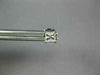 ESTATE .43CT DIAMOND 14KT WHITE GOLD 3D PRINCESS SQUARE STUDS EARRINGS #1785