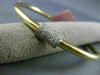 ESTATE .42CT DIAMOND 14KT WHITE & YELLOW GOLD SQUARE BOW CLASSIC BANGLE BRACELET