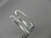 ESTATE .88CTW DIAMOND SHARED PRONG 16MM 14K WHITE GOLD FRONT HOOP EARRINGS 20985