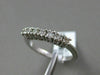 ESTATE .35CT ROUND DIAMOND 14KT WHITE GOLD 3D CLASSIC 7 STONE ANNIVERSARY RING